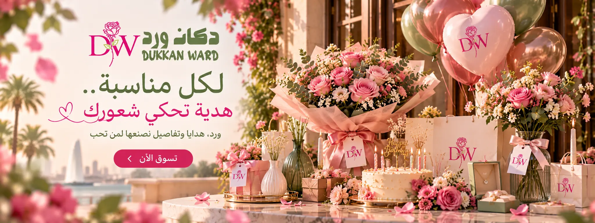 باقات وهدايا لكل مناسبة